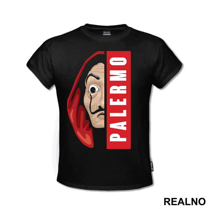 Palermo Half Mask - La Casa de Papel - Money Heist - Majica