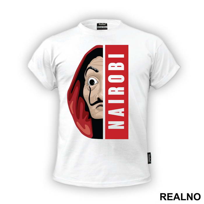 Nairobi Half Mask - La Casa de Papel - Money Heist - Majica