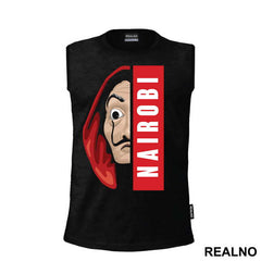 Nairobi Half Mask - La Casa de Papel - Money Heist - Majica