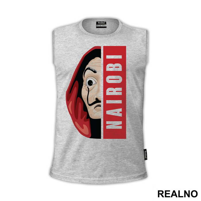 Nairobi Half Mask - La Casa de Papel - Money Heist - Majica