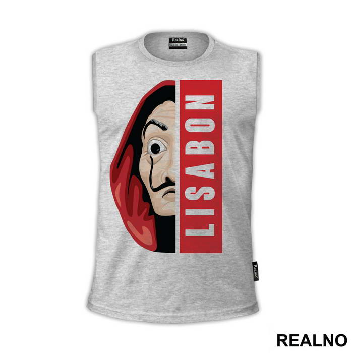 Lisabon - Lisboa - Half Mask - La Casa de Papel - Money Heist - Majica