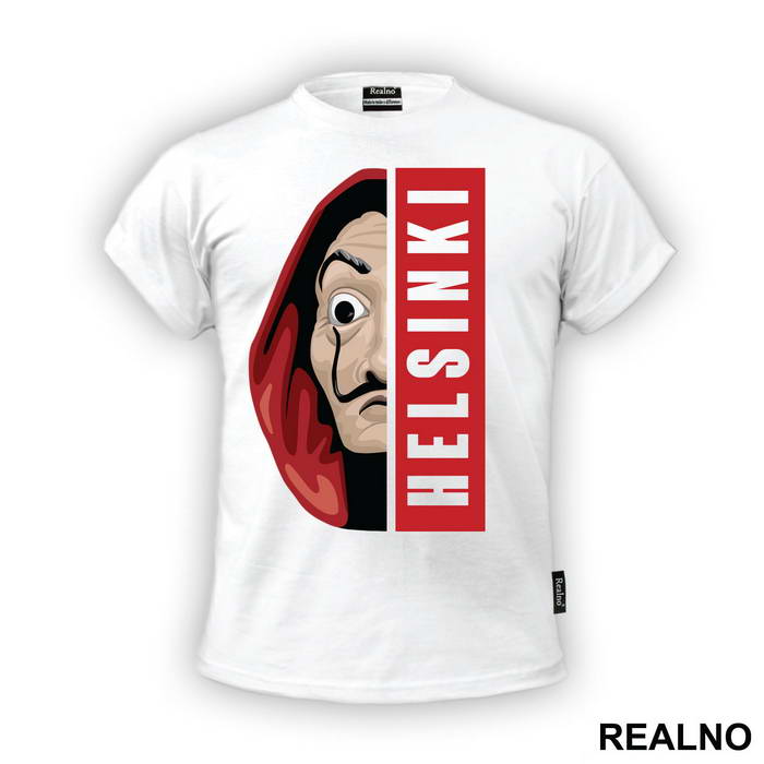 Helsinki Half Mask - La Casa de Papel - Money Heist - Majica