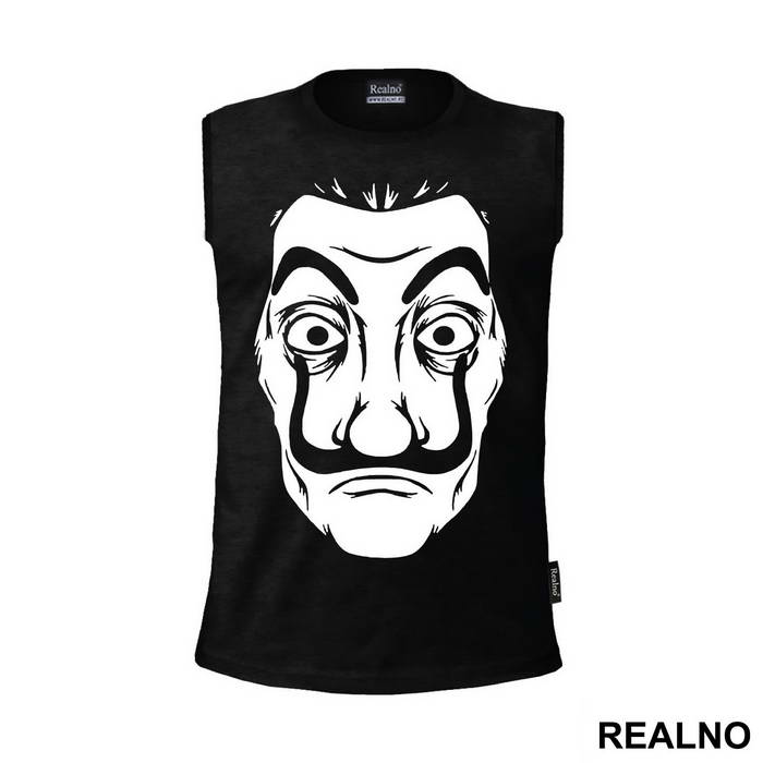 Mask Outline - La Casa de Papel - Money Heist