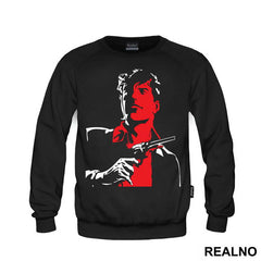 Red And White Outline - Dylan Dog