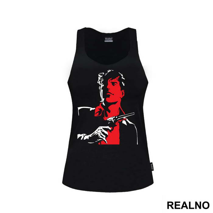 Red And White Outline - Dylan Dog