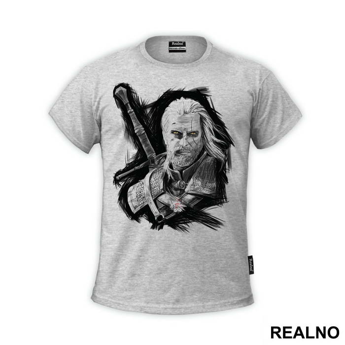 Black Drawing - Geralt of Rivia - The Witcher
