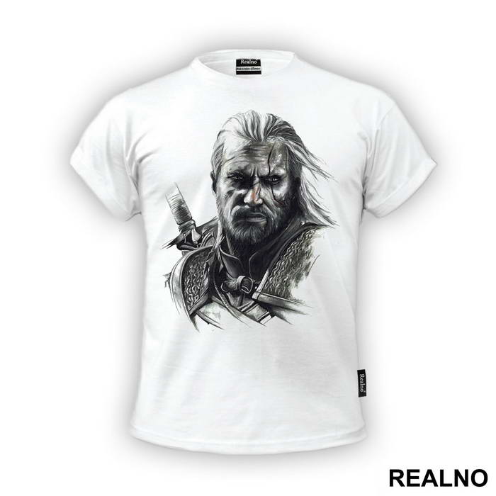Pencil Portrait - Geralt of Rivia - The Witcher