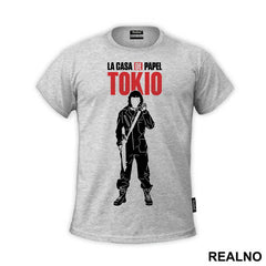 Tokio - Tokyo Silhouette With A Gun - La Casa de Papel - Money Heist - Majica