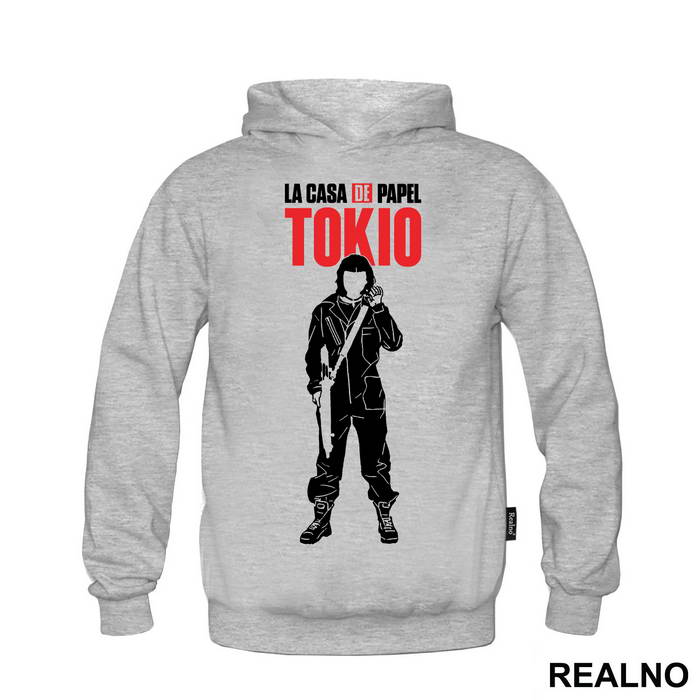 Tokio - Tokyo Silhouette With A Gun - La Casa de Papel - Money Heist - Majica