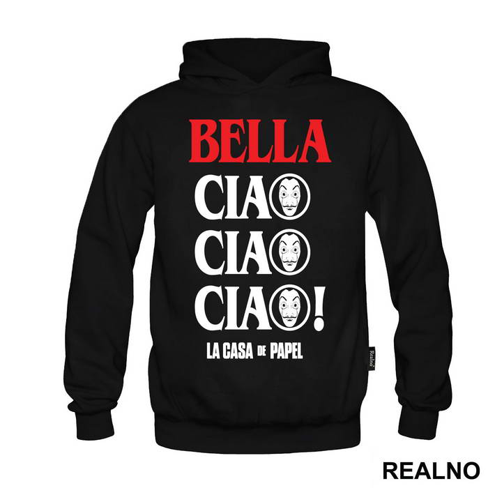 Bella Ciao Ciao Ciao Masks - La Casa de Papel - Money Heist - Majica
