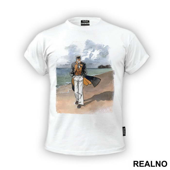 Corto Maltese Walking On A Beach - Corto Maltese