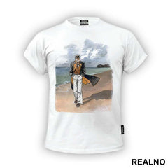 Corto Maltese Walking On A Beach - Corto Maltese