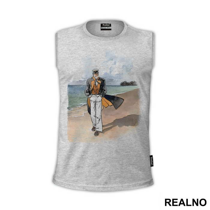 Corto Maltese Walking On A Beach - Corto Maltese