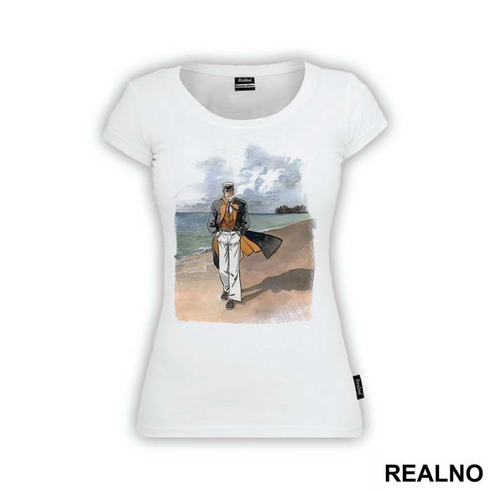 Corto Maltese Walking On A Beach - Corto Maltese