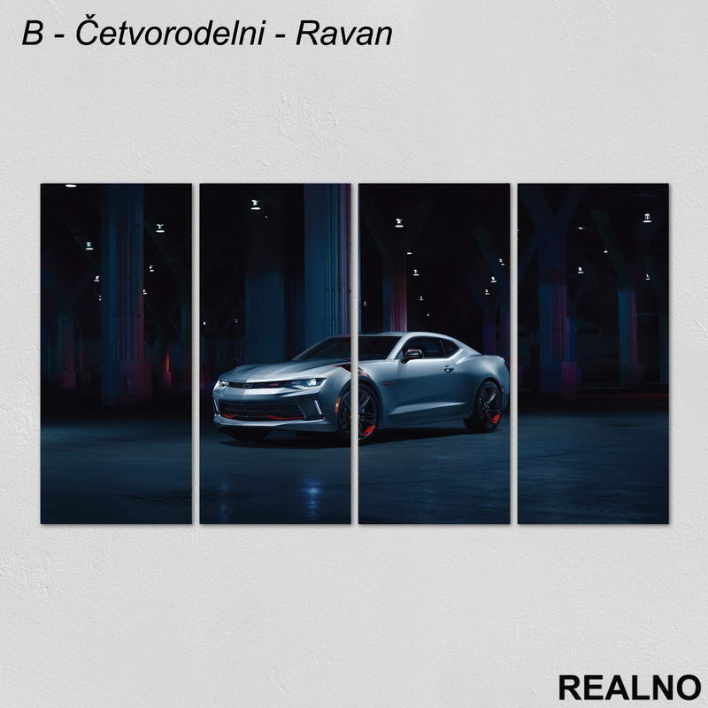 Sivi Chevrolet - Slika na platnu - Kanvas