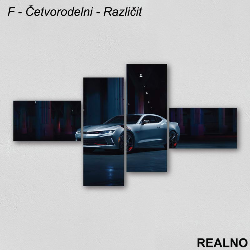 Sivi Chevrolet - Slika na platnu - Kanvas