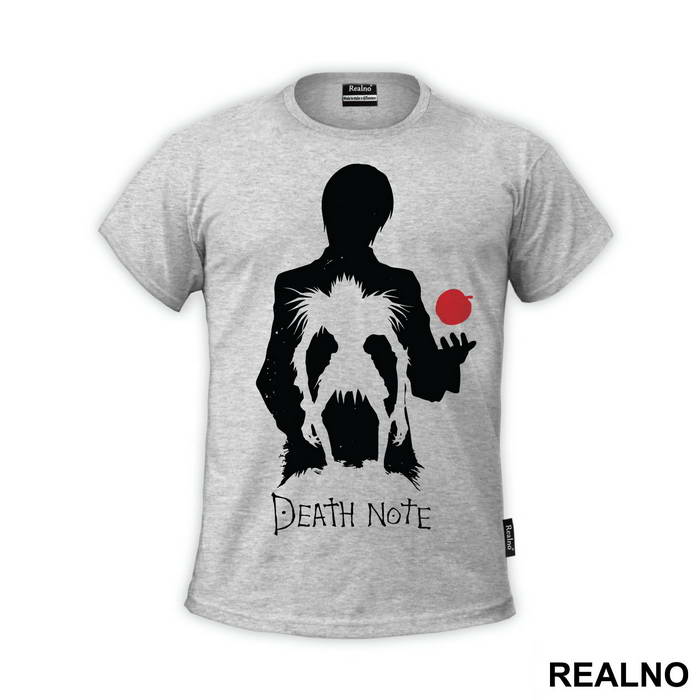 Light and Ryuk Siluet With and Apple  - Death Note
