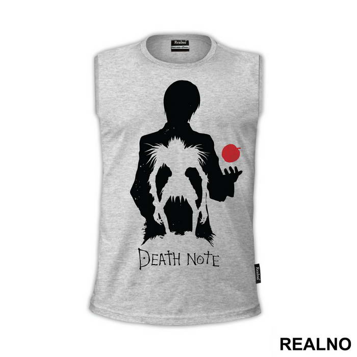 Light and Ryuk Siluet With and Apple  - Death Note