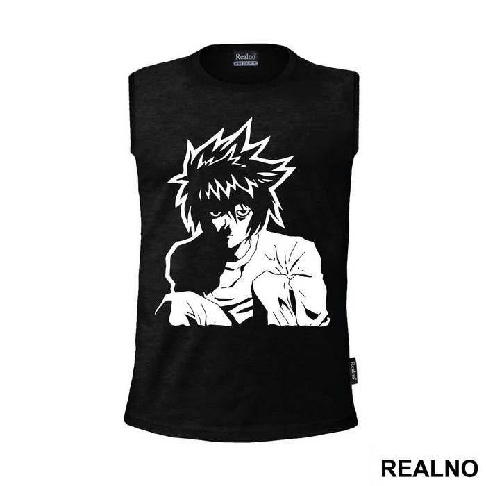 Tired L sitting - Death Note