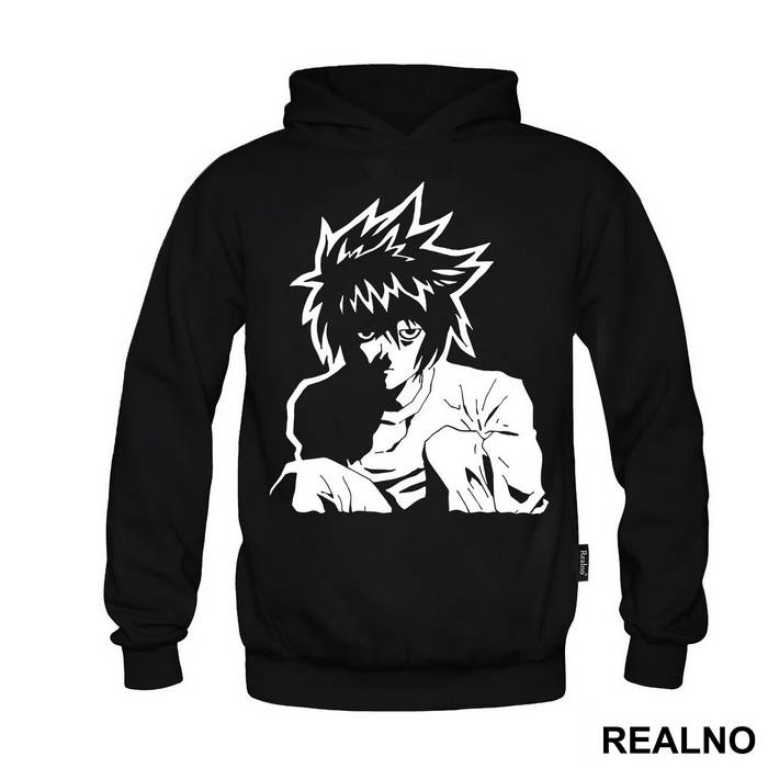 Tired L sitting - Death Note