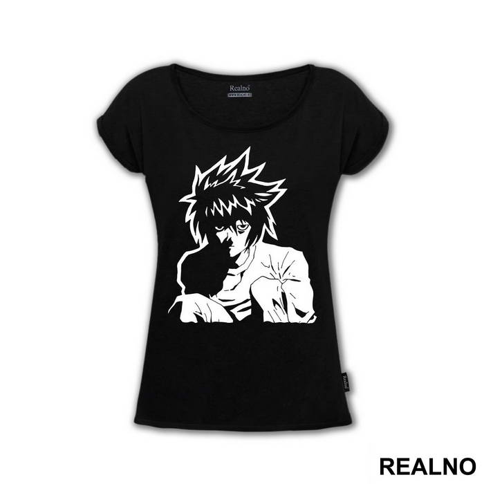 Tired L sitting - Death Note