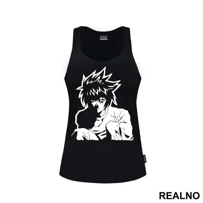 Tired L sitting - Death Note