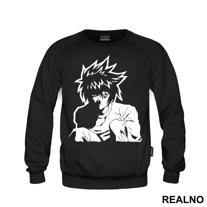 Tired L sitting - Death Note