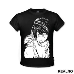 L Dringking Tea - Death Note