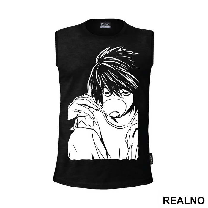 L Dringking Tea - Death Note