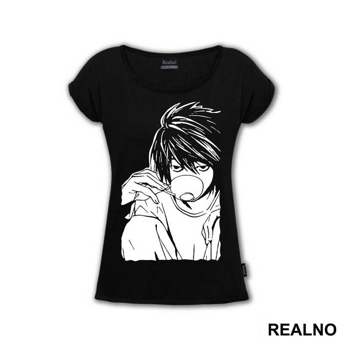L Dringking Tea - Death Note