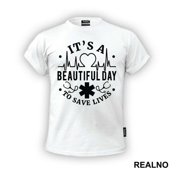 It's a Beautiful Day To Save Lives Logo - Grey's Anatomy