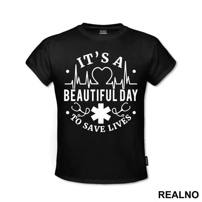 It's a Beautiful Day To Save Lives Logo - Grey's Anatomy