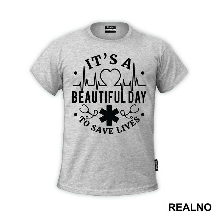 It's a Beautiful Day To Save Lives Logo - Grey's Anatomy