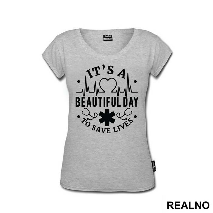 It's a Beautiful Day To Save Lives Logo - Grey's Anatomy