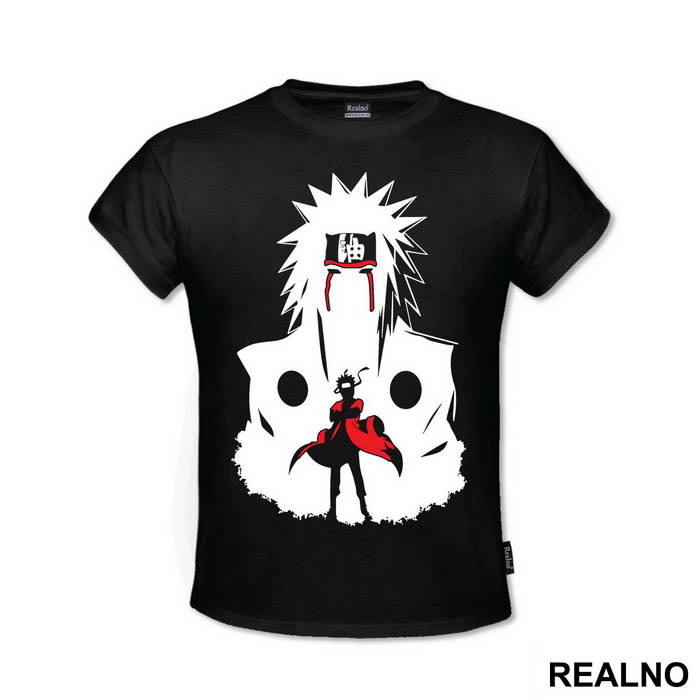 Jiraiya and Naruto Siluet - Naruto
