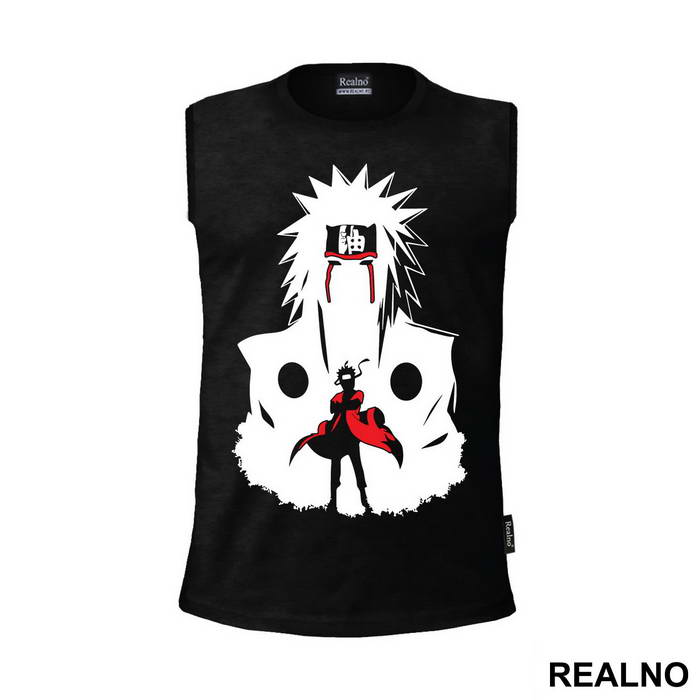 Jiraiya and Naruto Siluet - Naruto