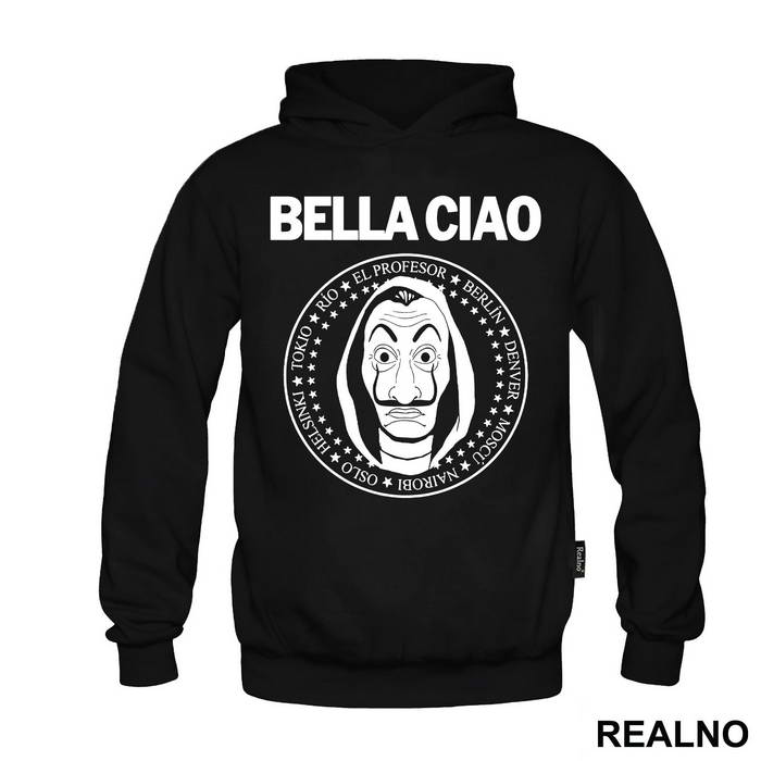 Bella Ciao - Ramones Circle Stars - La Casa de Papel - Money Heist - Majica