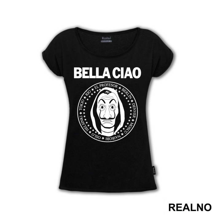 Bella Ciao - Ramones Circle Stars - La Casa de Papel - Money Heist - Majica