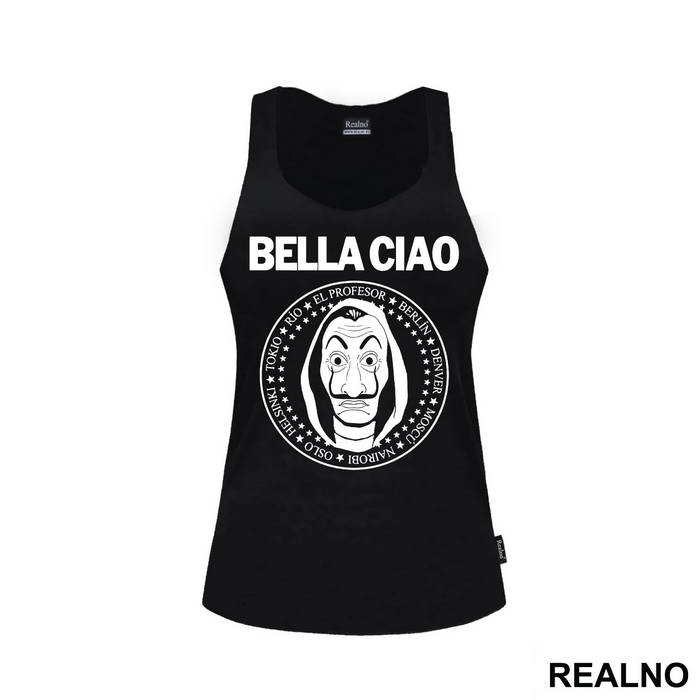 Bella Ciao - Ramones Circle Stars - La Casa de Papel - Money Heist - Majica
