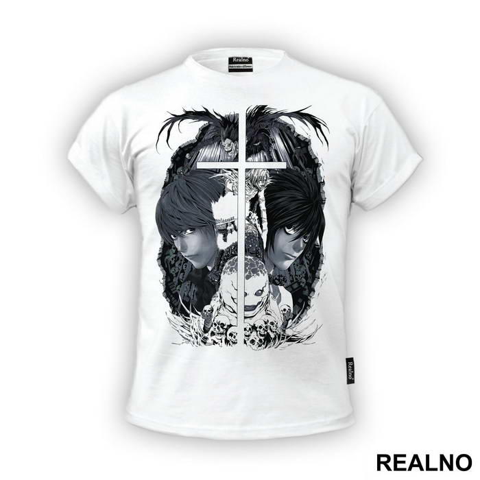 Light, L and Ryuk Art - Death Note