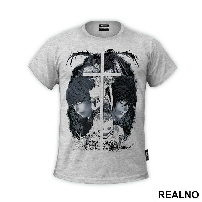 Light, L and Ryuk Art - Death Note