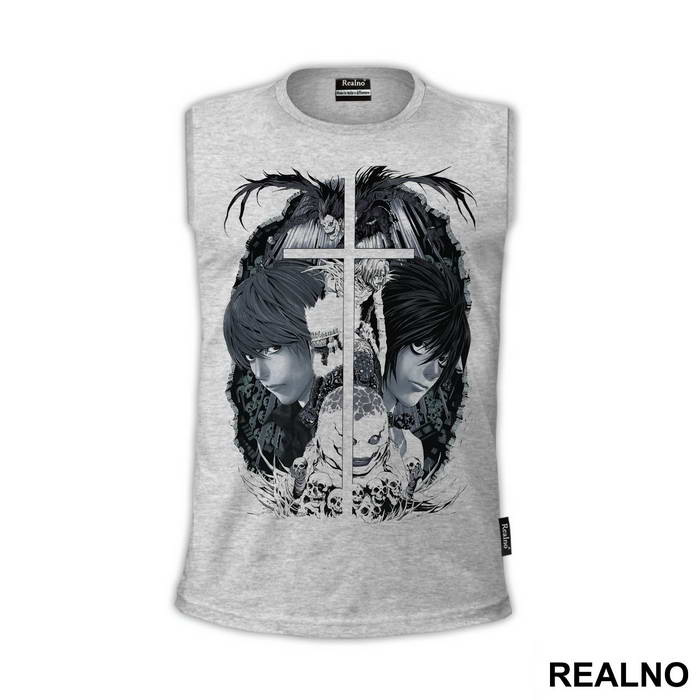 Light, L and Ryuk Art - Death Note