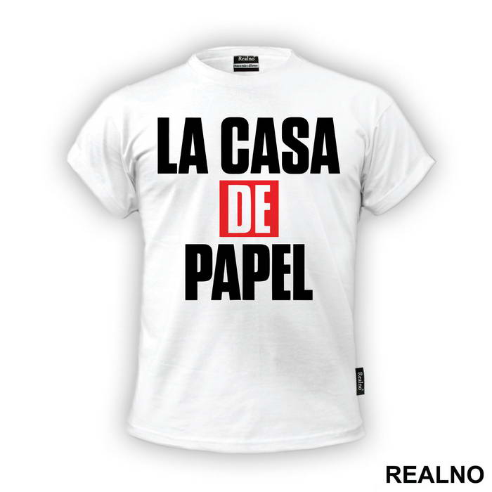 Logo Text - La Casa de Papel - Money Heist - Majica