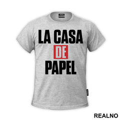 Logo Text - La Casa de Papel - Money Heist - Majica
