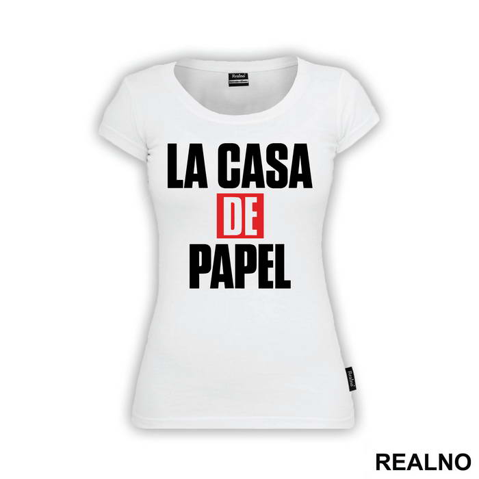 Logo Text - La Casa de Papel - Money Heist - Majica