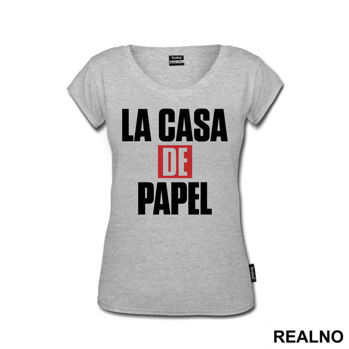 Logo Text - La Casa de Papel - Money Heist - Majica