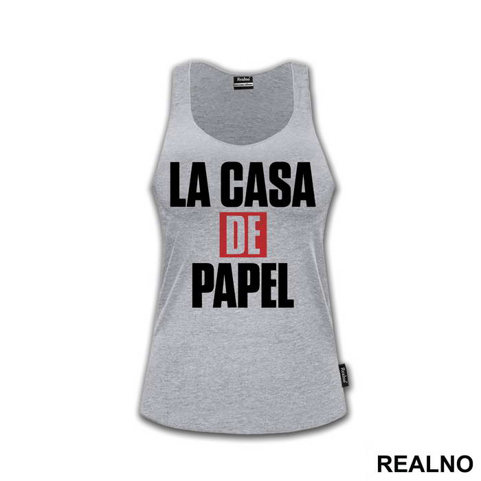 Logo Text - La Casa de Papel - Money Heist - Majica