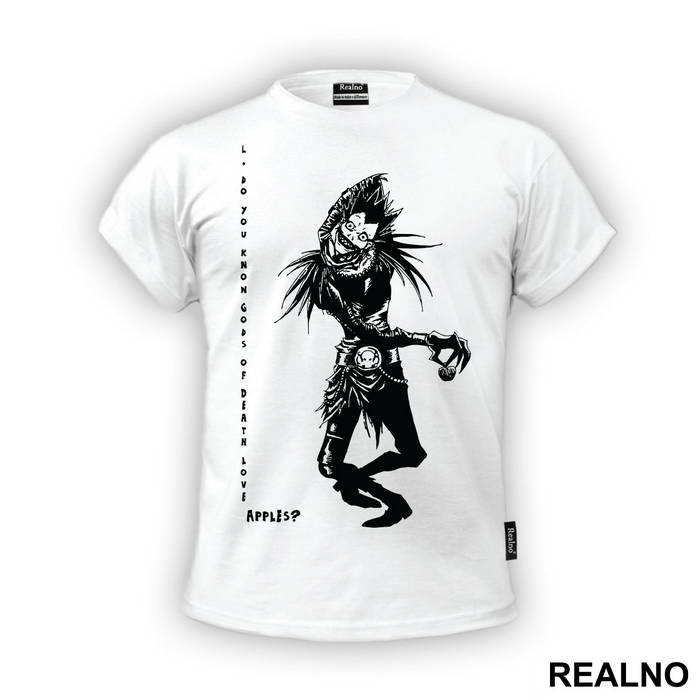 L Do You Know Gods Of Death love Apples - Death Note