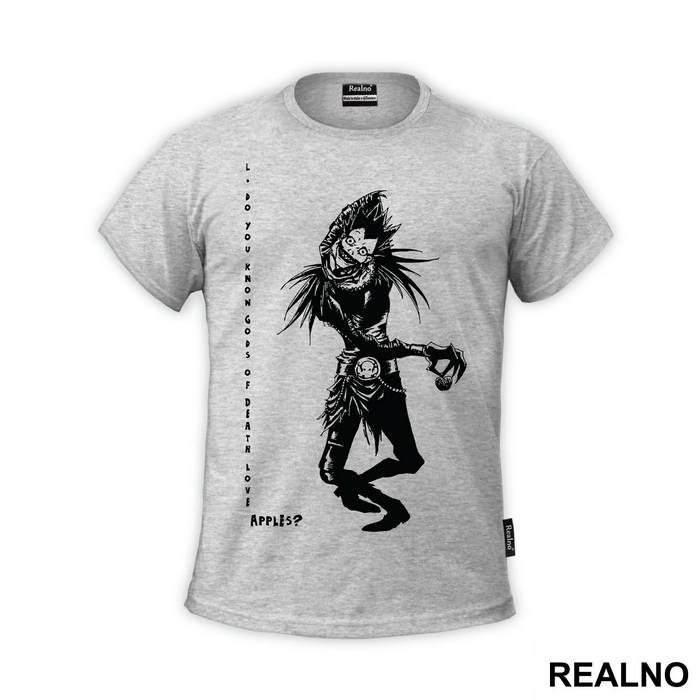 L Do You Know Gods Of Death love Apples - Death Note