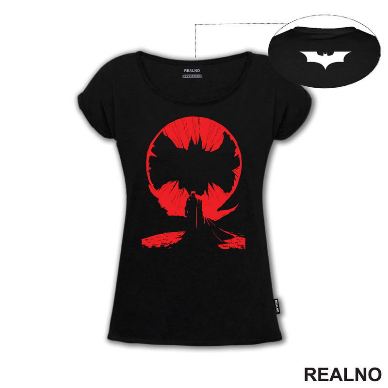 Red Logo And Shadow - Batman